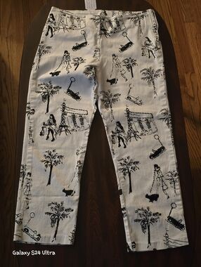 💲 Haven bleu Beautiful Beaded Embroidered Pants sz L
